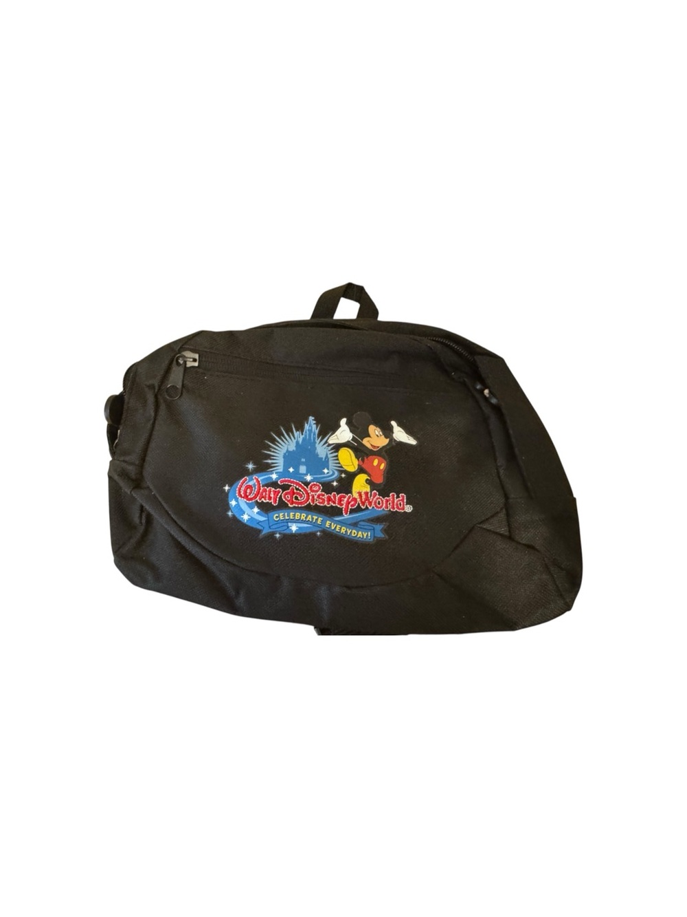 Vintage Walt Disney World Mickey Mouse Celebrate Everyday Black Fanny pack